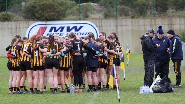 Building for the future: Kilkenny Ladies and management team at the MW Hire Training Centre in Dunmore. Photo: @kilkennylgfa/Twitter