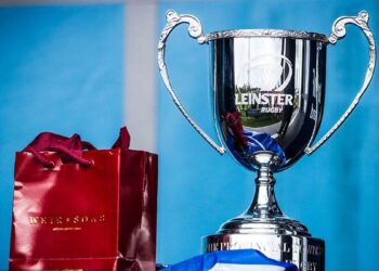 The modern Provincial Towns Cup. Photo: Ken McGuire/KCLR