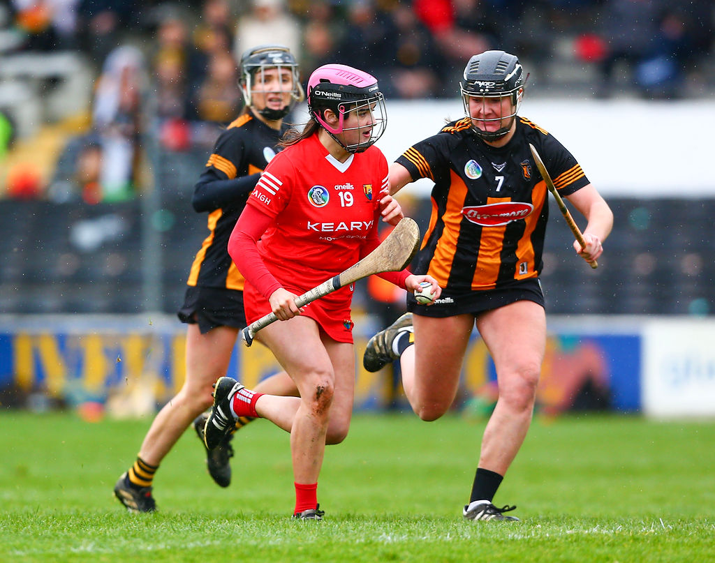 Cork’s Emma Murphy in action against Kilkenny’s Tiffanie Fitzgerald. Photo: ©INPHO/Ken Sutton