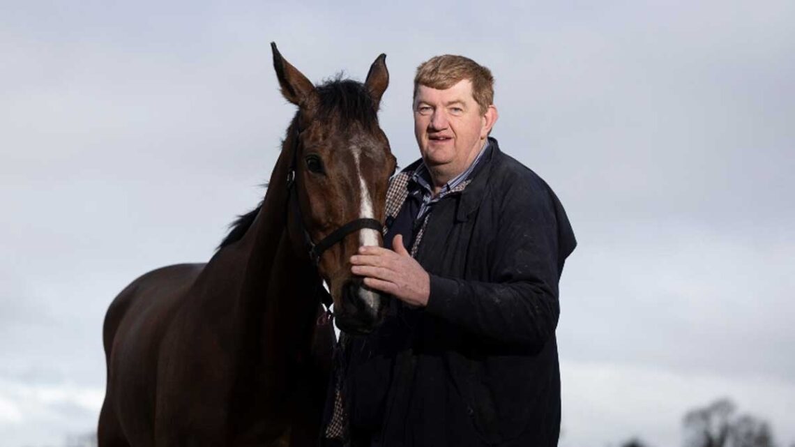 Hewick with training John 'Shark' Hanlon. Photo: Horse Racing Ireland
