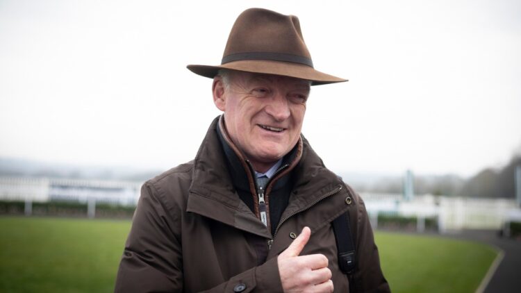 Willie Mullins was in the winner’s enclosure again today after claiming victory in the Irish Grand National