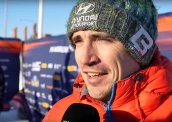 Craig Breen at Rally Sweden.