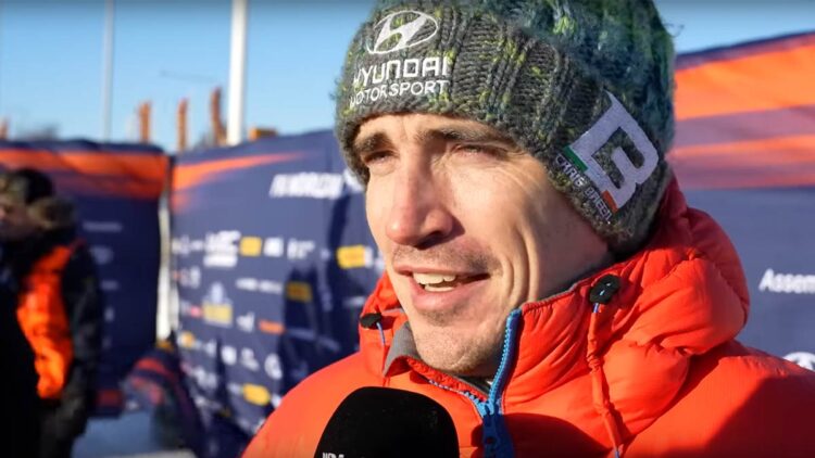 Craig Breen at Rally Sweden.