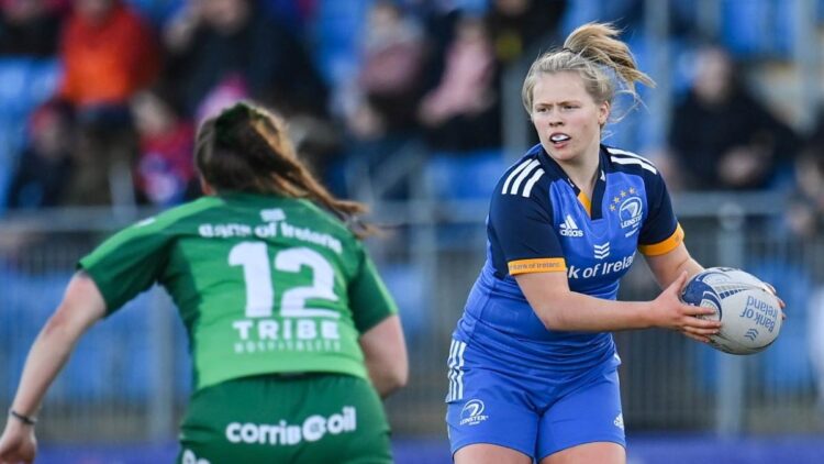 Dannah O'Brien (Leinsetr) during the Vodafone Women's Interprovincial Championship match between Leinster and Connacht. Photo: Seb Daly/Sportsfile