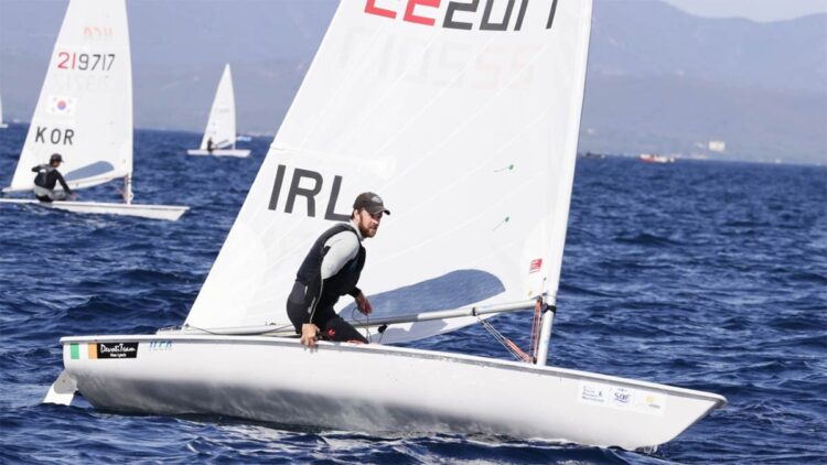 Carlow's Finn Lynch at French Olympic Sailing Week. Photo: David Branigan/Oceansport