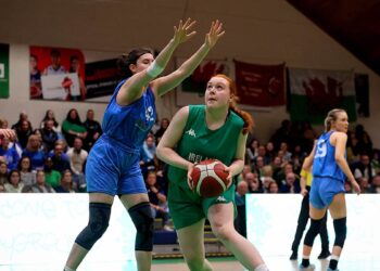 Ireland’s Faye McDonnell and Sofia Petriashvili of Scotland. Photo: ©INPHO/Ryan Byrne