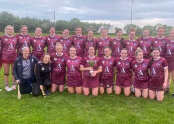 Naomh Bríd, senior camogie league champions in Carlow (May 2023). Photo: Naomh Bríd/Facebook