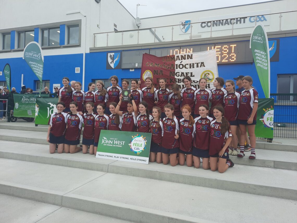 Champions: Dicksboro Camogie wins the John West Division 1 Shield Féile Final at weekend