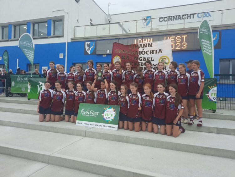 Champions: Dicksboro Camogie wins the John West Division 1 Shield Féile Final at weekend