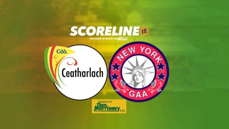 Live football: Carlow v New York, 2023 Tailteann Cup Preliminary Quarter Final