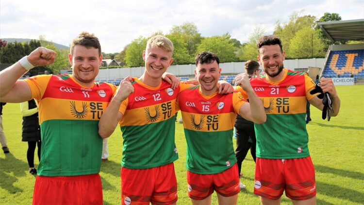 Carlow senior footballers v Wicklow. Photo: Pat Ahern/Carlow GAA