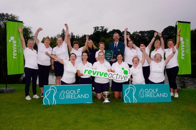 Gowran Park rejoice following their victory in the Revive Active Women's Fourball. Photo: Thos Caffrey / Golffile.
