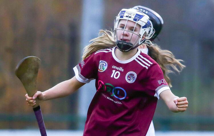 Dicksboro's Asha McHardy celebrates scoring a goal. Photo ©INPHO/Leah Scholes