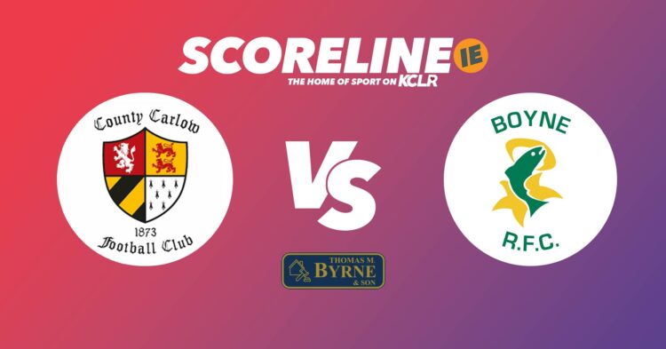 Carlow v Boyne, live on KCLR and Scoreline.ie